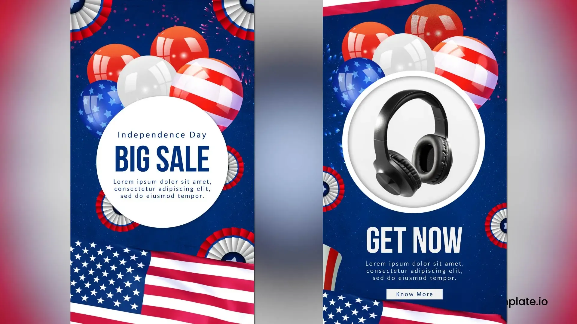 Dynamic USA Independence Day Sale Instagram Story